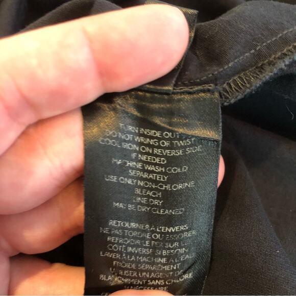 Anthrpologie Pilcro black embroidered beaded button down top size Medium - Picture 10 of 15